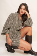 DESERT DUST WOVEN MINI DRESS