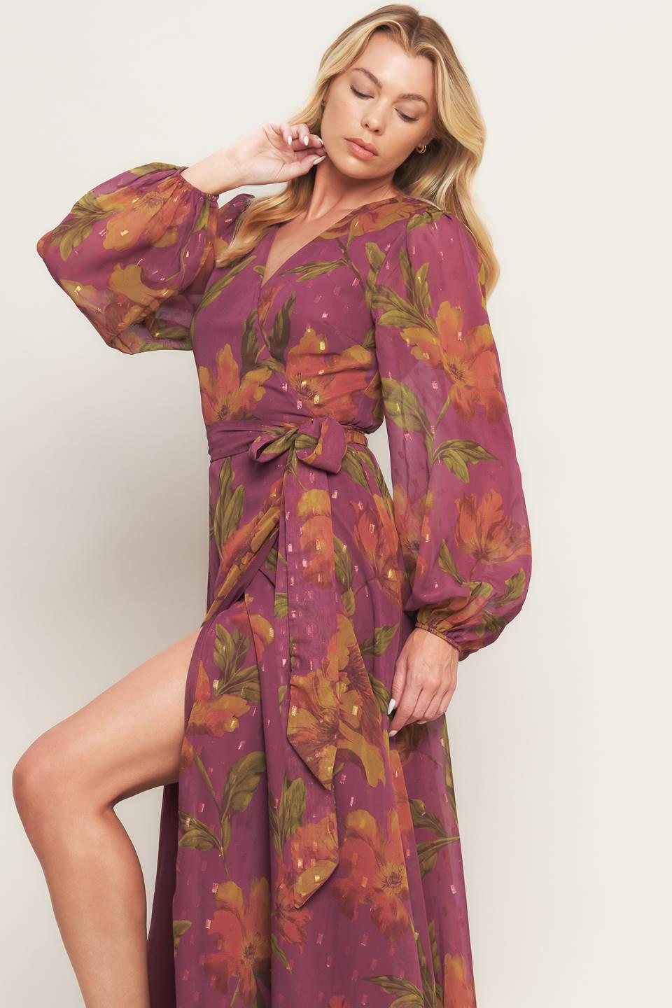 EMBER GARDEN WOVEN MAXI DRESS