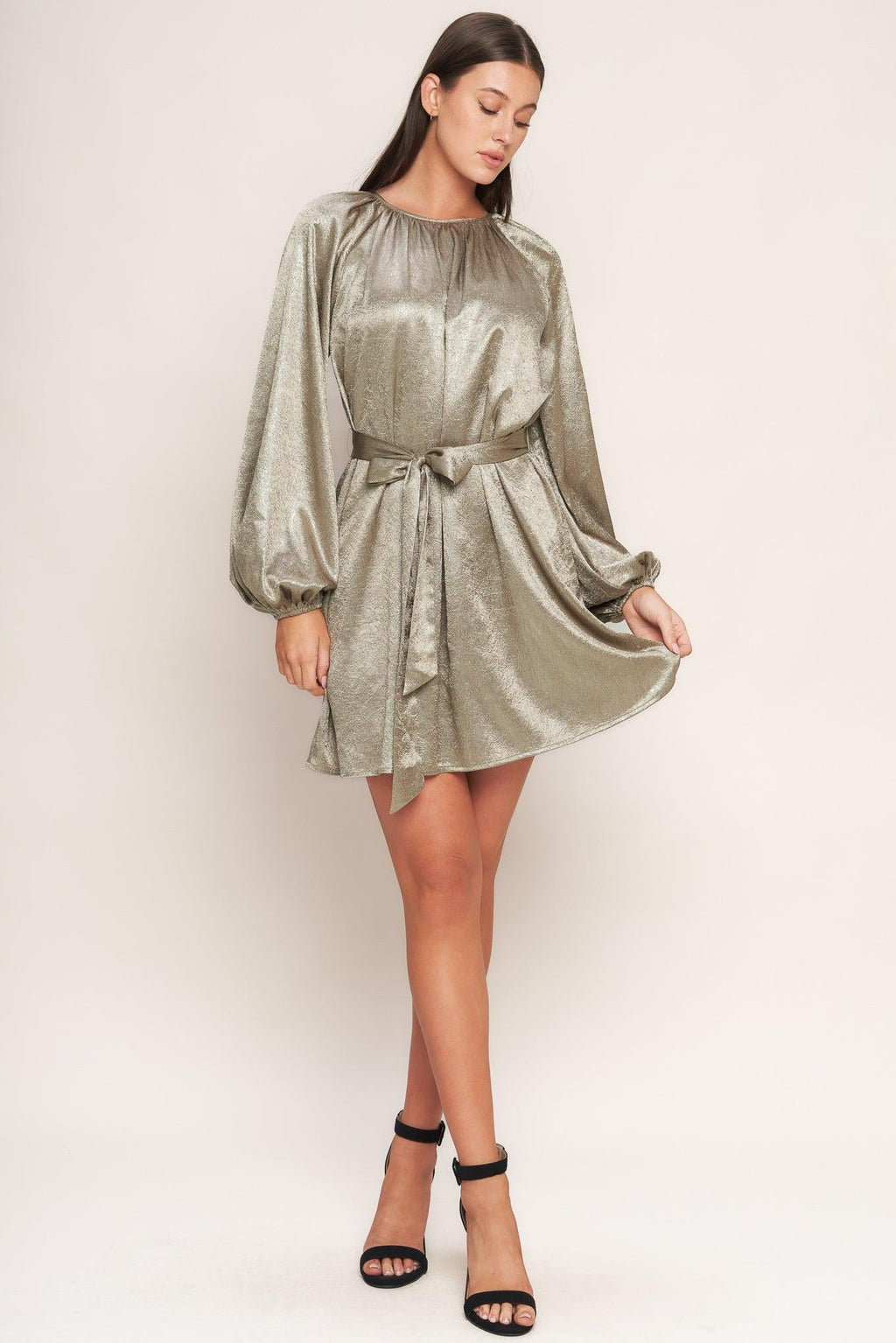 MOONRISE HAZE WOVEN MINI DRESS