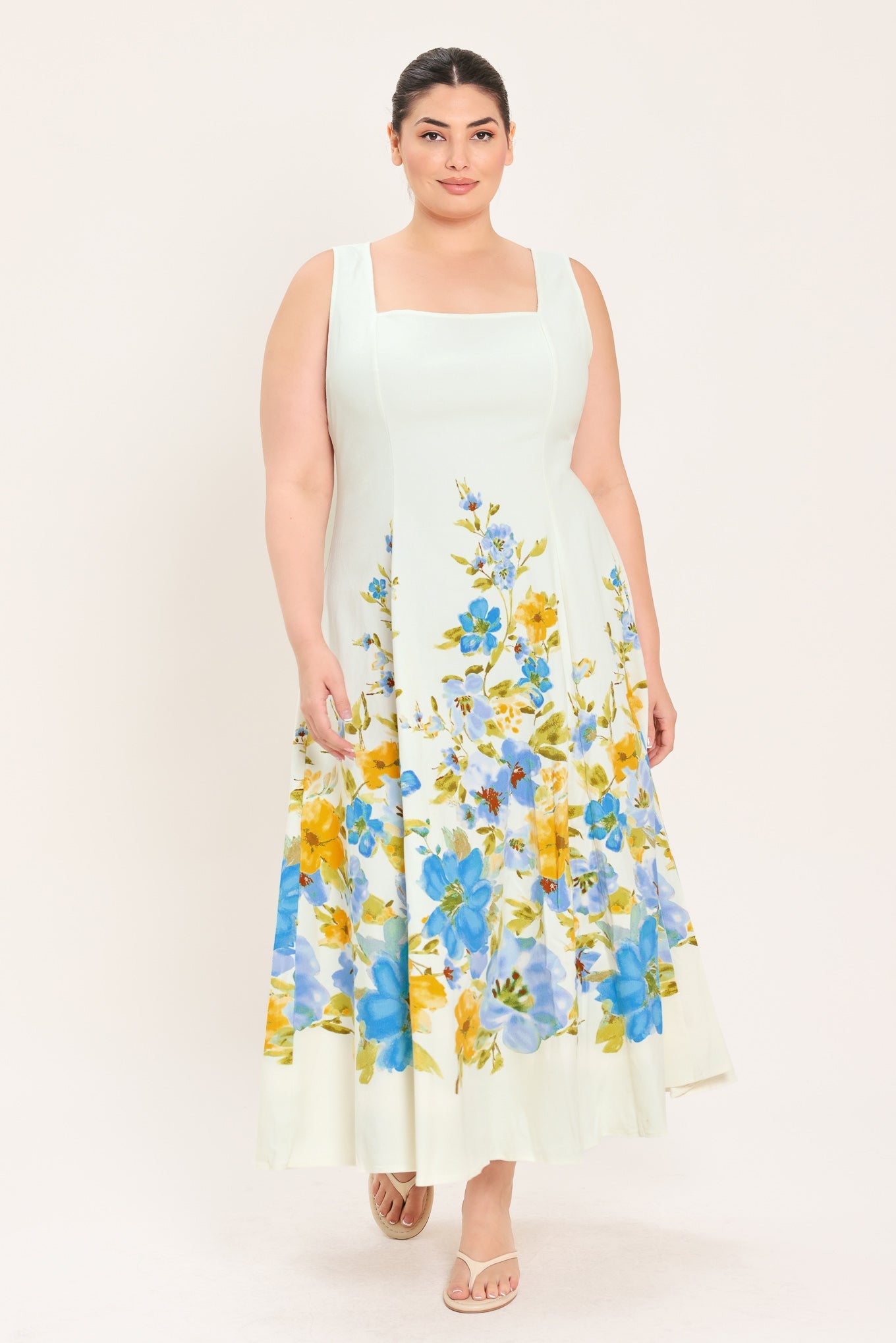 DREAMING OF THE COAST WOVEN MIDI DRESS