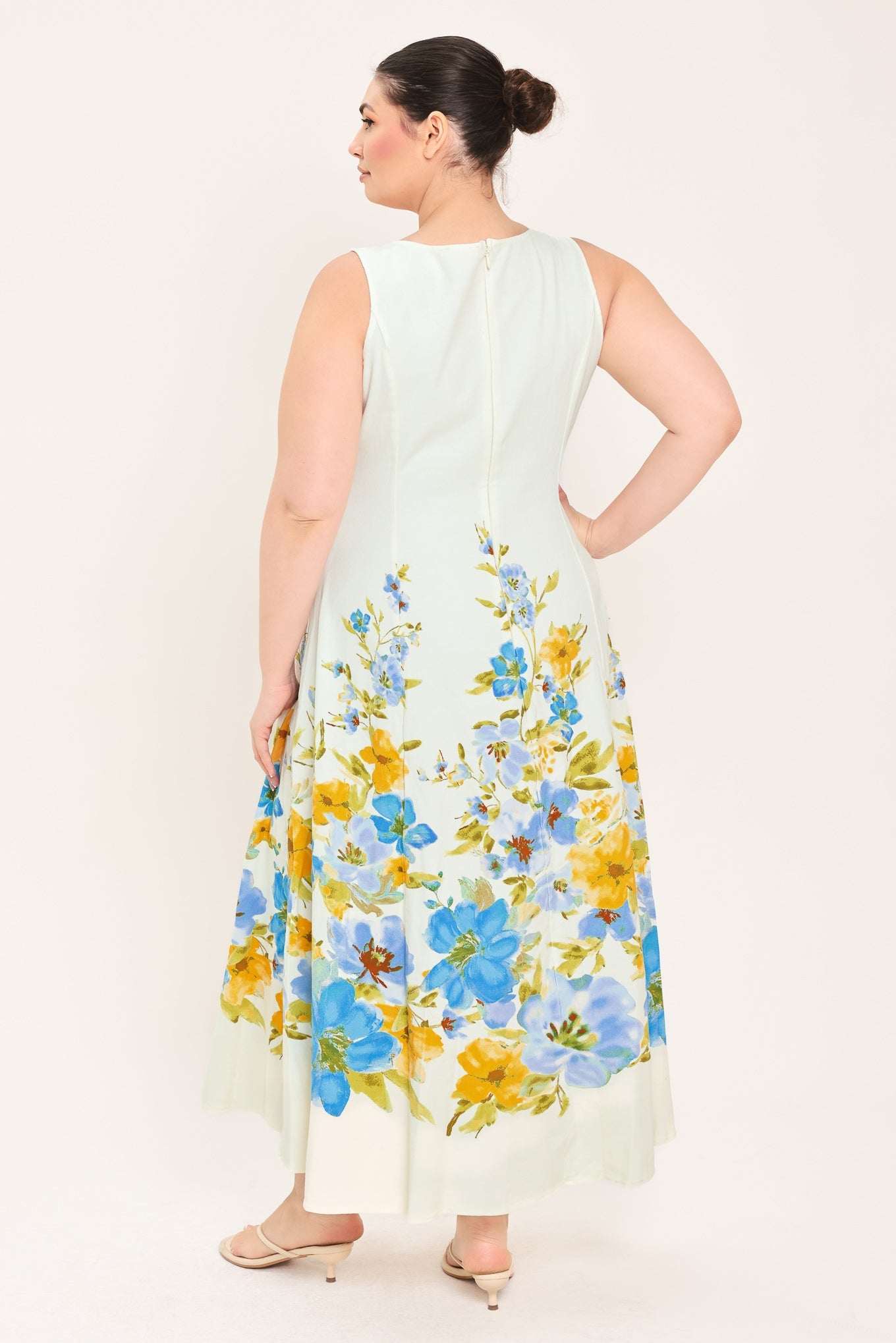 DREAMING OF THE COAST WOVEN MIDI DRESS
