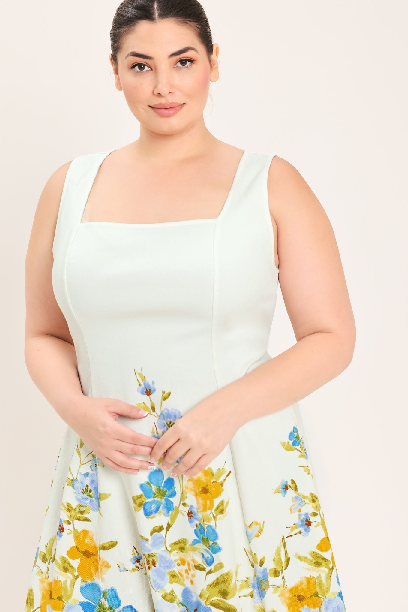 DREAMING OF THE COAST WOVEN MIDI DRESS
