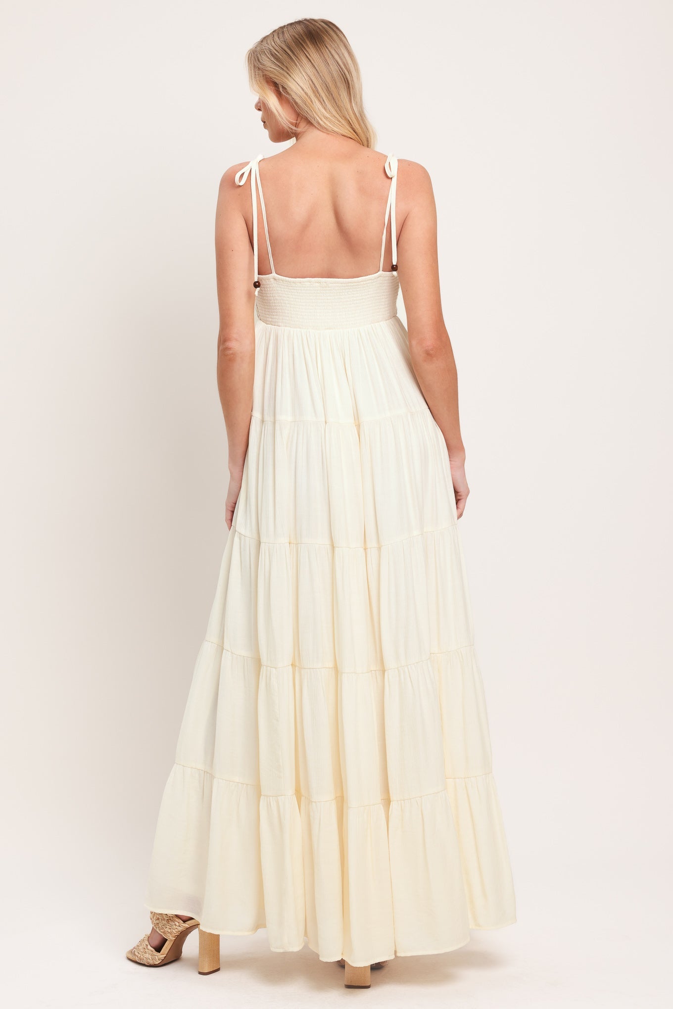 AZURE REVERIE WOVEN MAXI DRESS