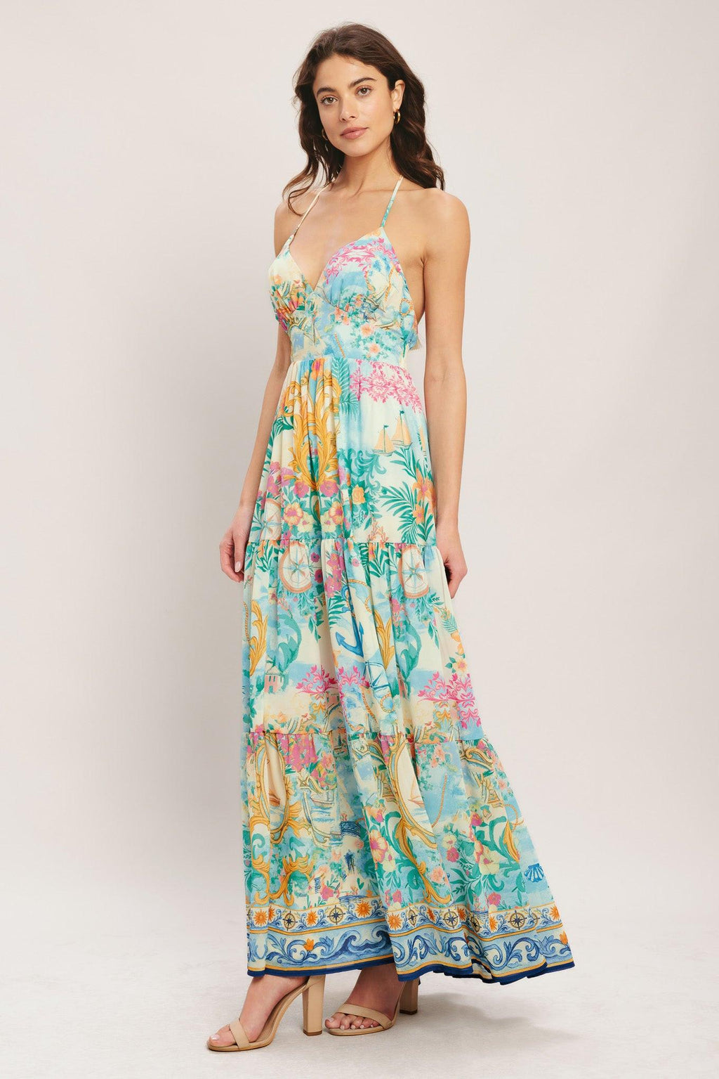 CAPRI SAIL AWAY WOVEN MAXI DRESS