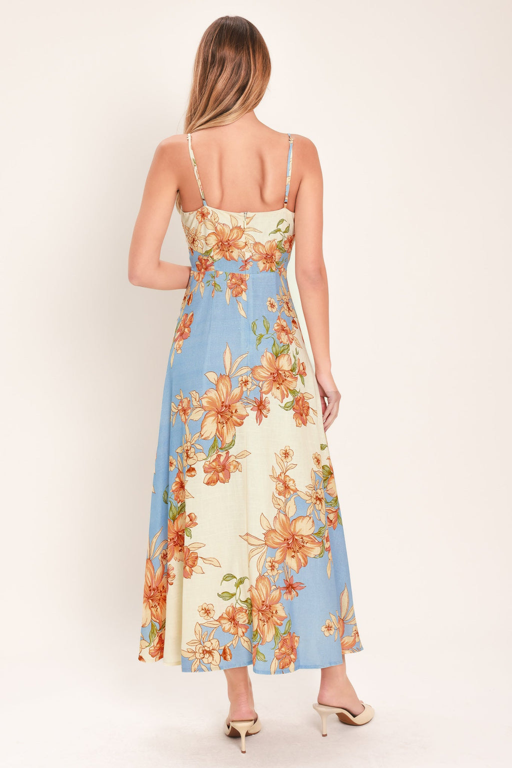 SUMMER SERENADE WOVEN MIDI DRESS