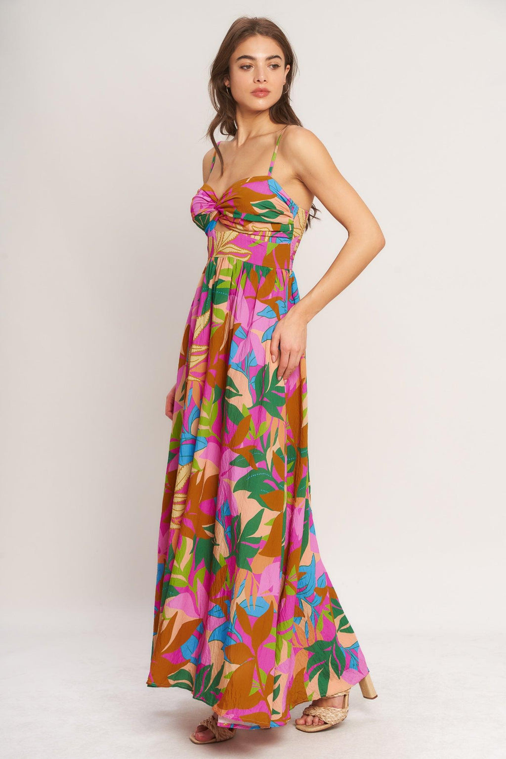 TROPIC FIESTA WOVEN MAXI DRESS