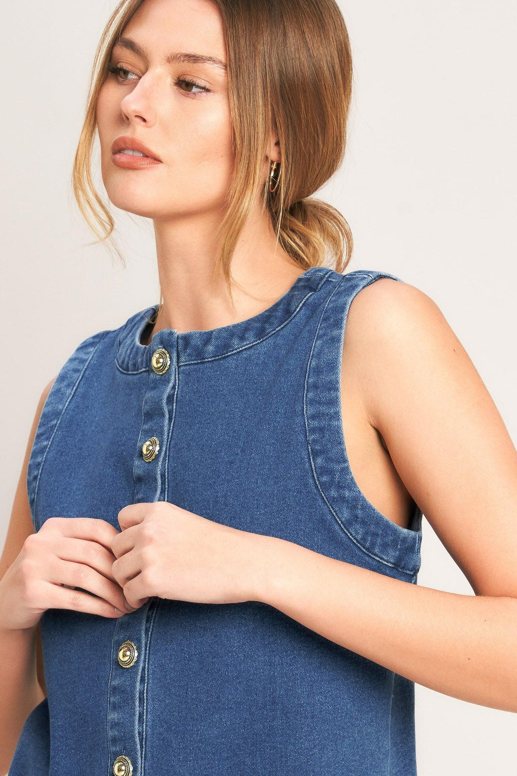 EVERYDAY ICON DENIM SHIFT DRESS