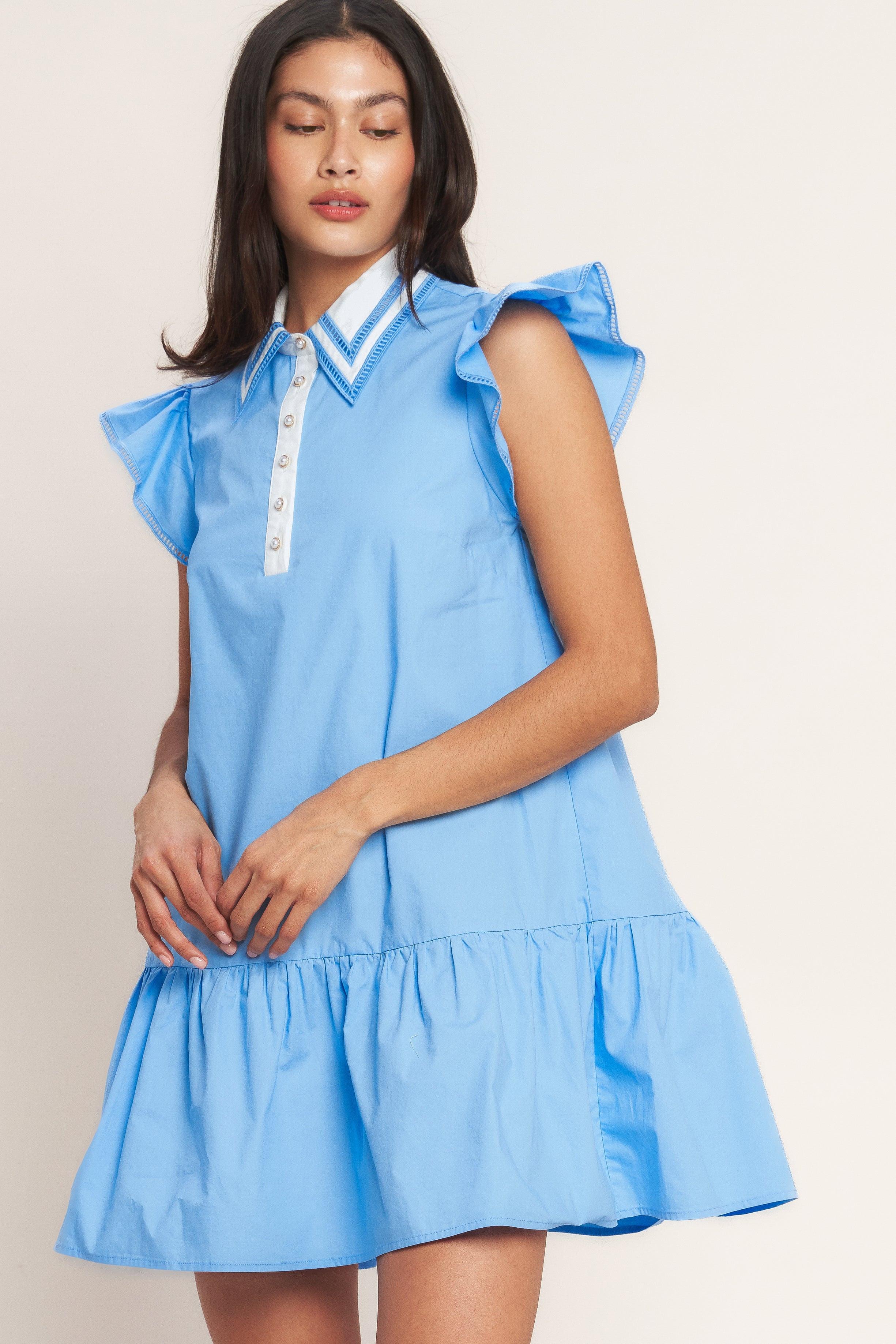 SWEET DAYS WOVEN MINI DRESS