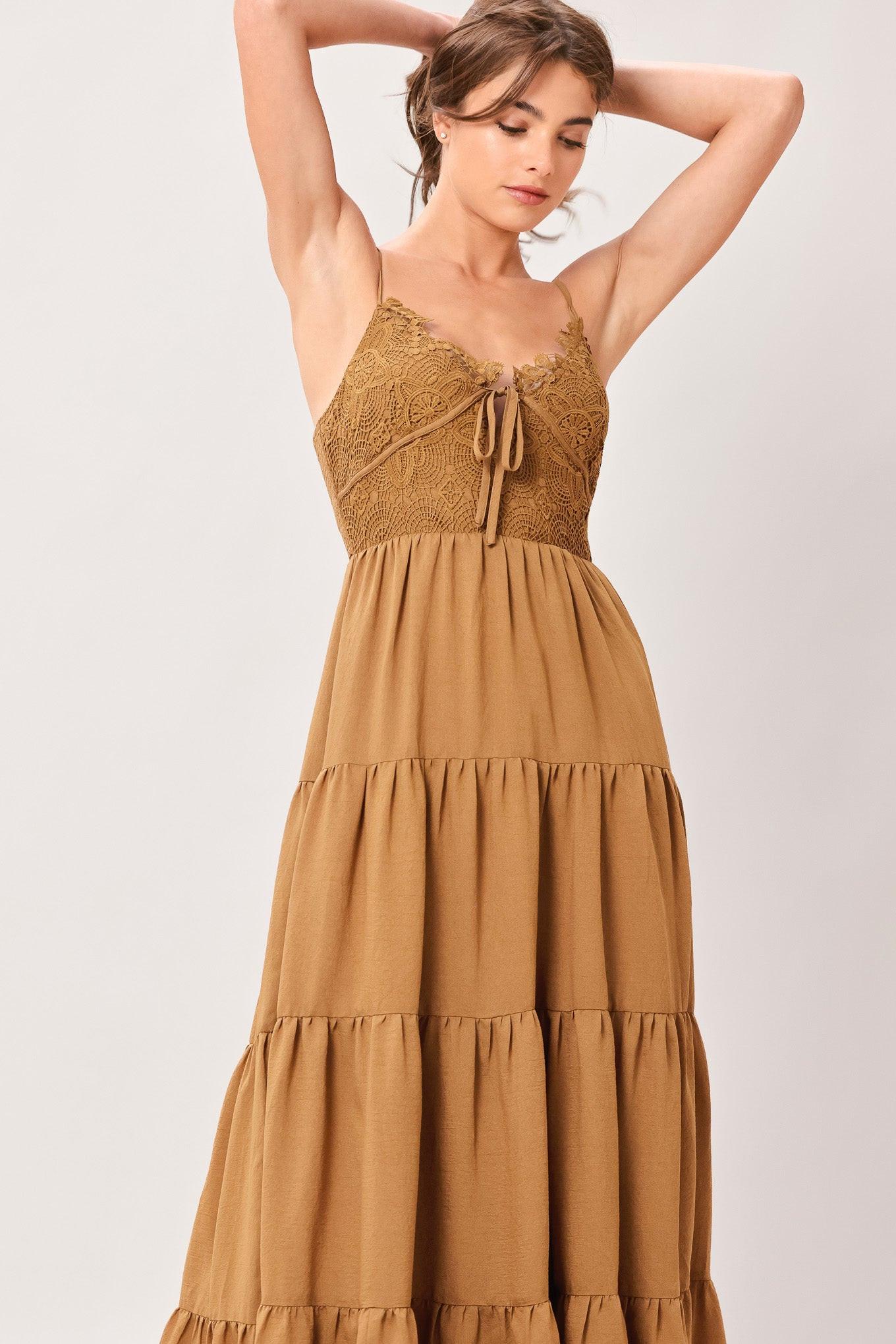 NOMAD BLOOM WOVEN MAXI DRESS