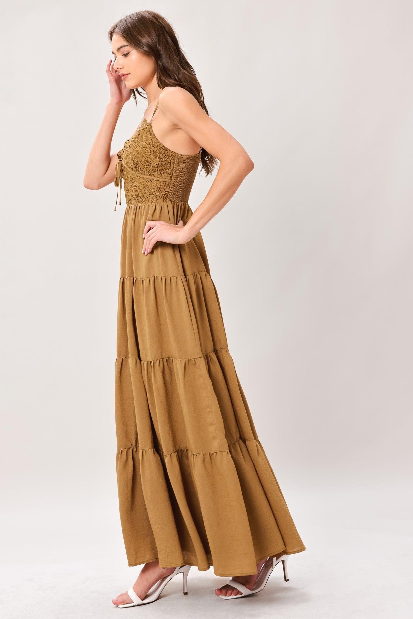 NOMAD BLOOM WOVEN MAXI DRESS