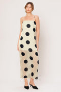 AVANT DOT WOVEN MIDI DRESS