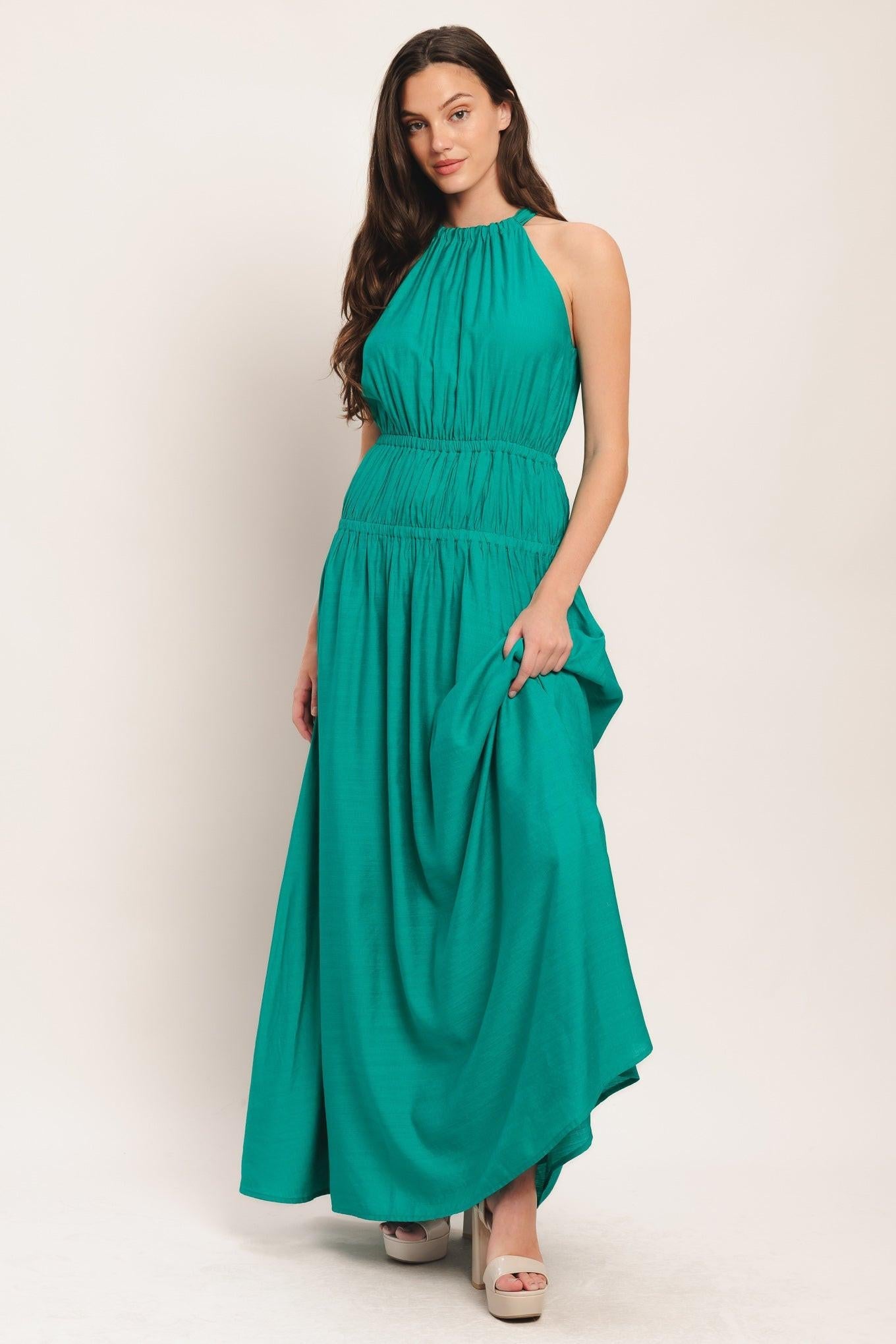 RIVER WALK WOVEN MAXI DRESS