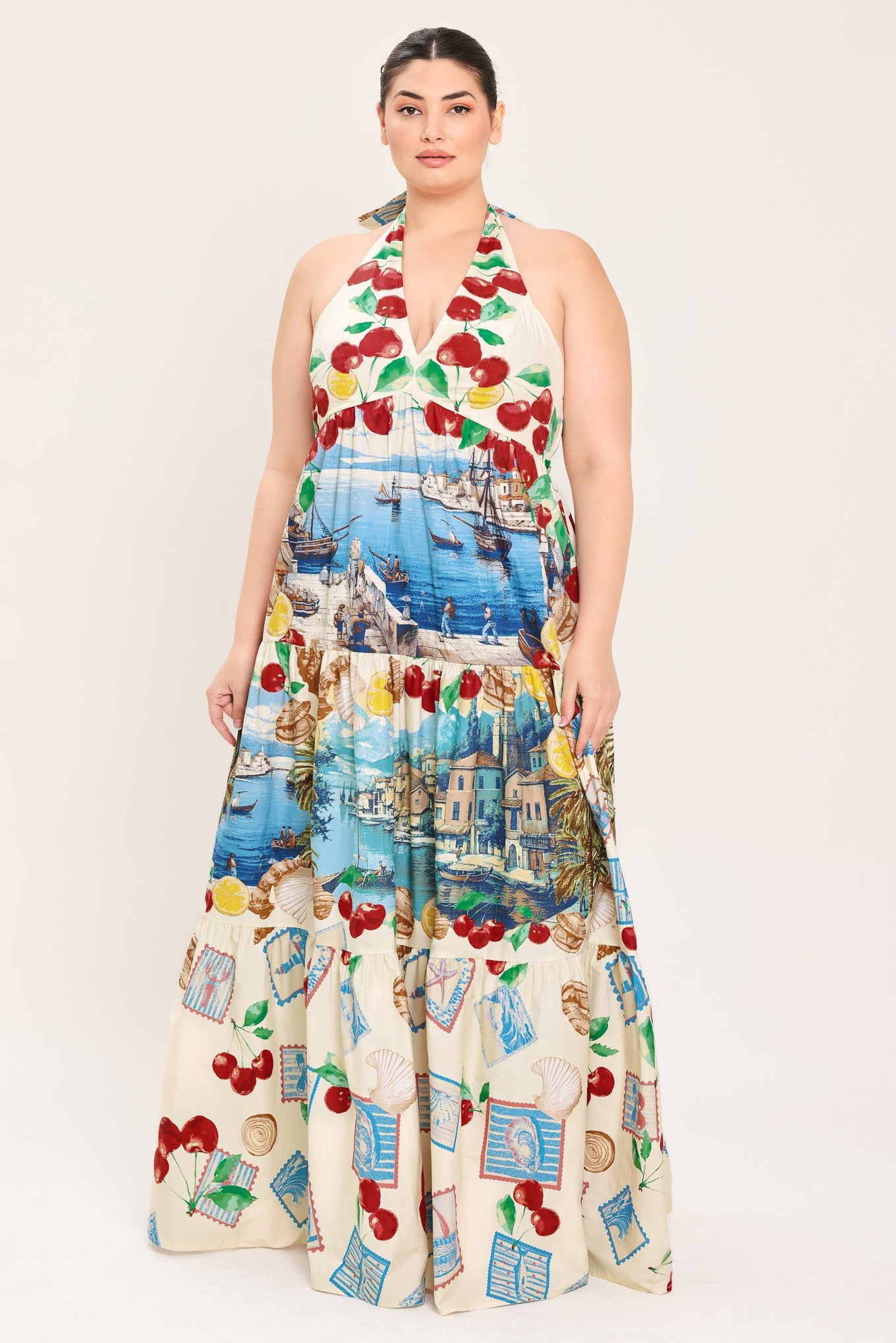 ITALIAN RIVIERA DREAM WOVEN MAXI DRESS