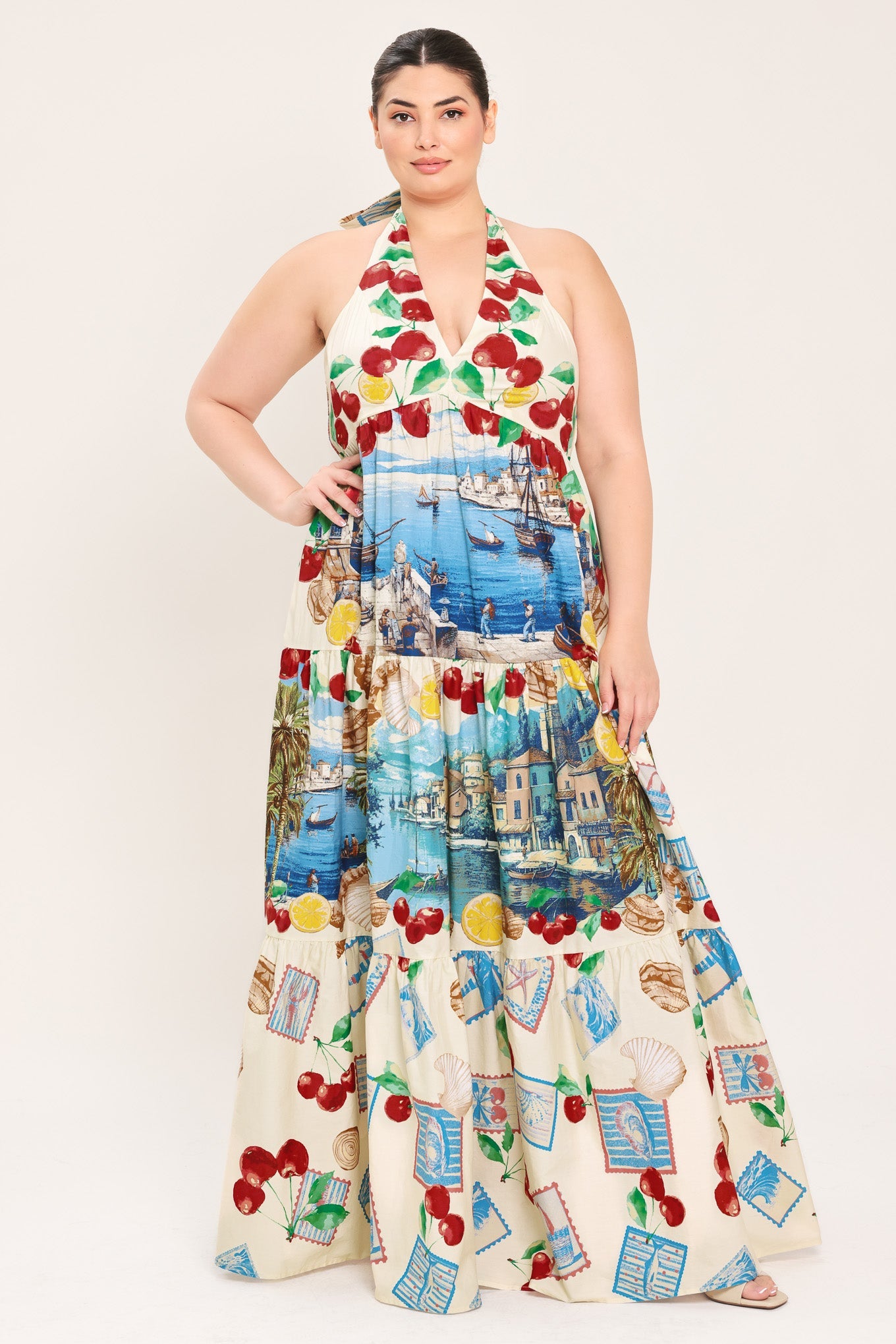 ITALIAN RIVIERA DREAM WOVEN MAXI DRESS