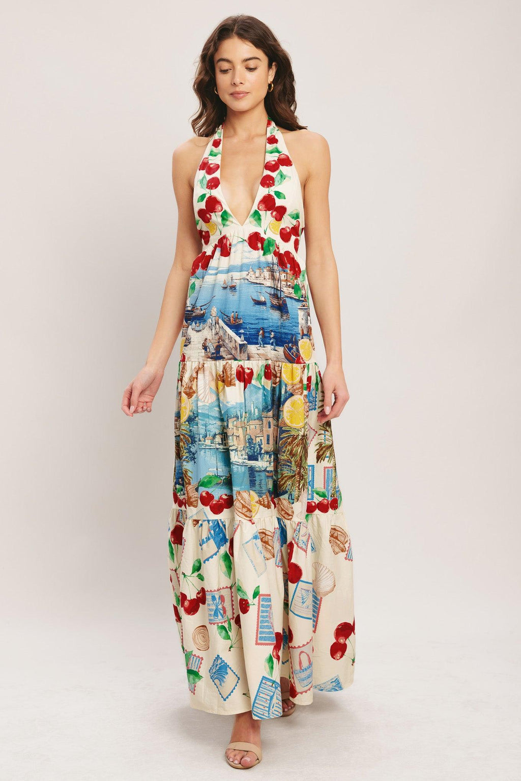 ITALIAN RIVIERA DREAM WOVEN MAXI DRESS