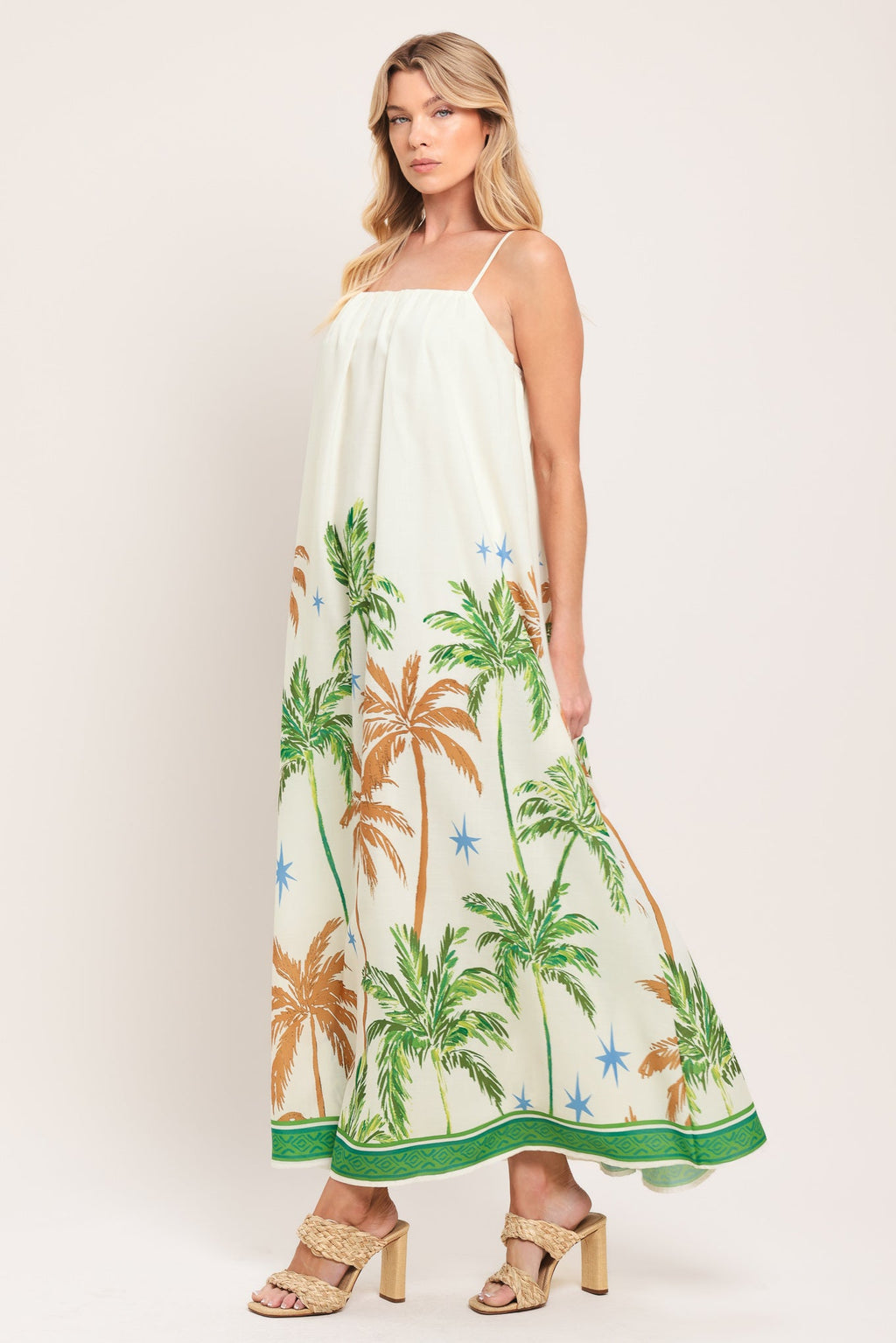 CARIBBEAN BREEZE WOVEN MAXI DRESS