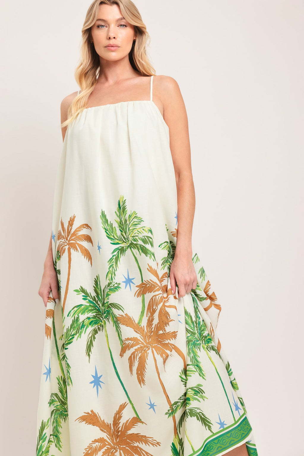 CARIBBEAN BREEZE WOVEN MAXI DRESS