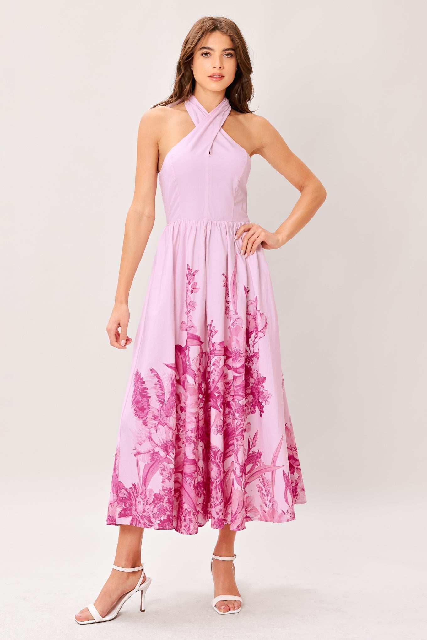 ROSELIGHT DREAM WOVEN MIDI DRESS