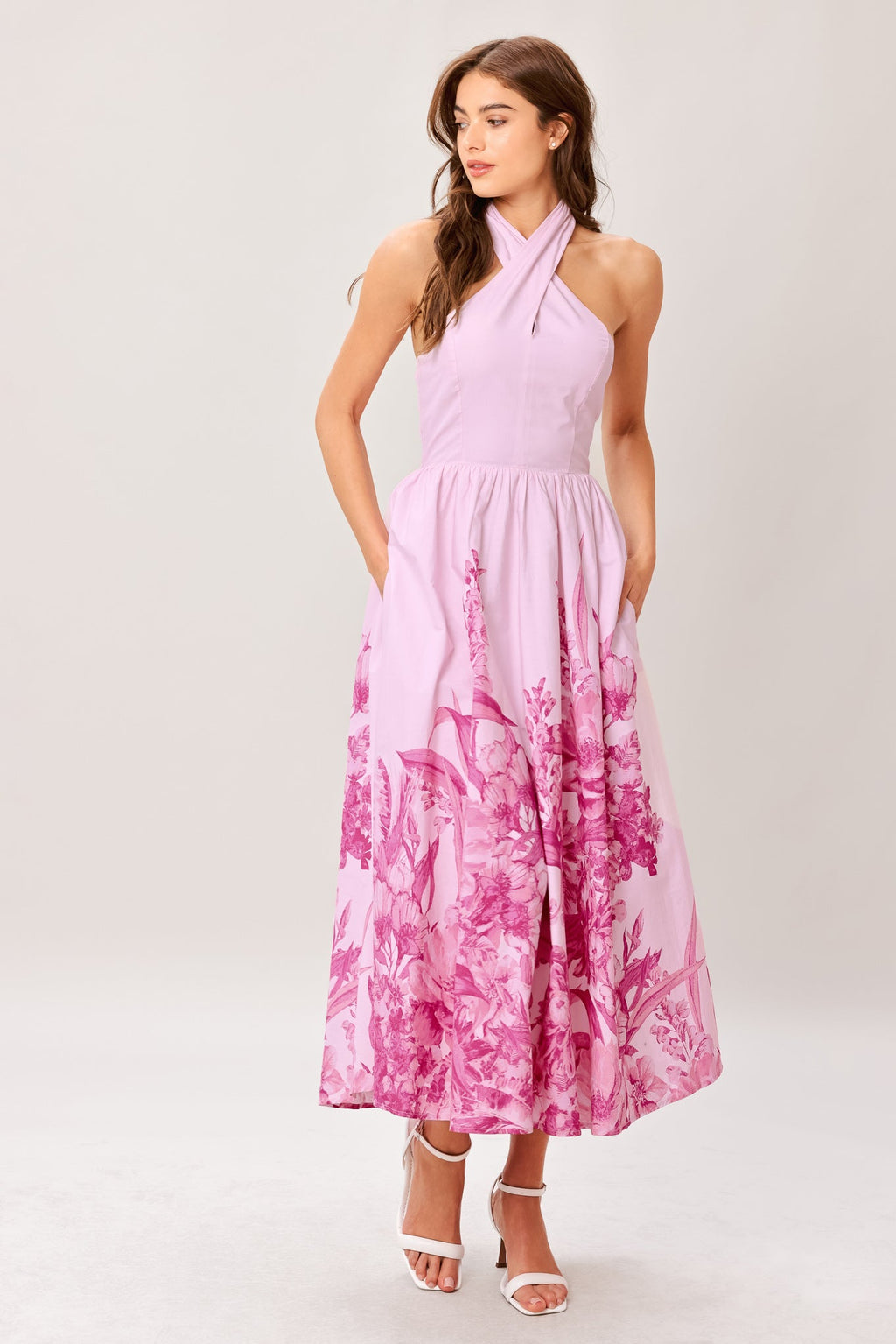 ROSELIGHT DREAM WOVEN MIDI DRESS