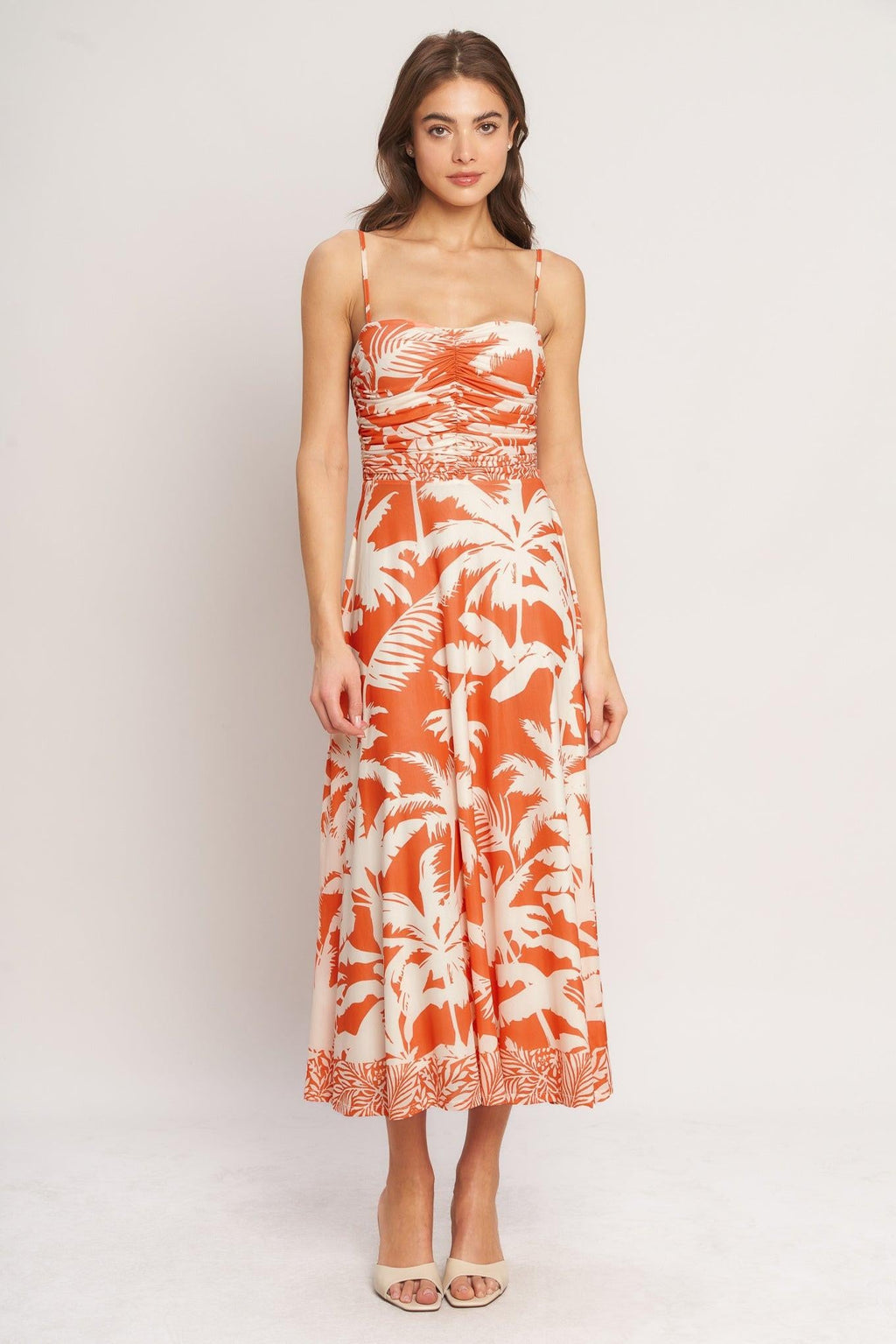 HEATWAVE RESORT POWER MESH MIDI DRESS