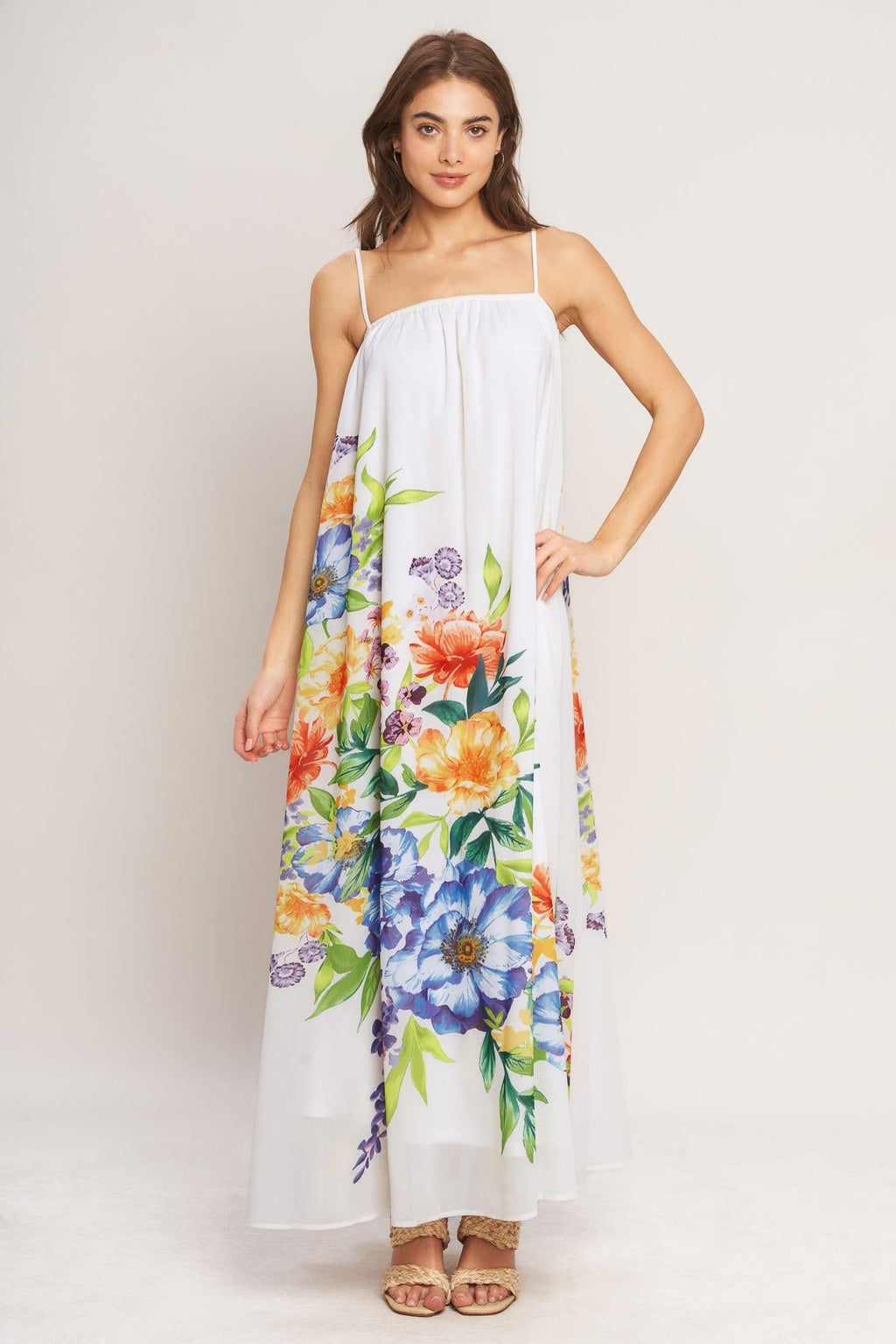 GARDEN AIR WOVEN ANKLE DRESS