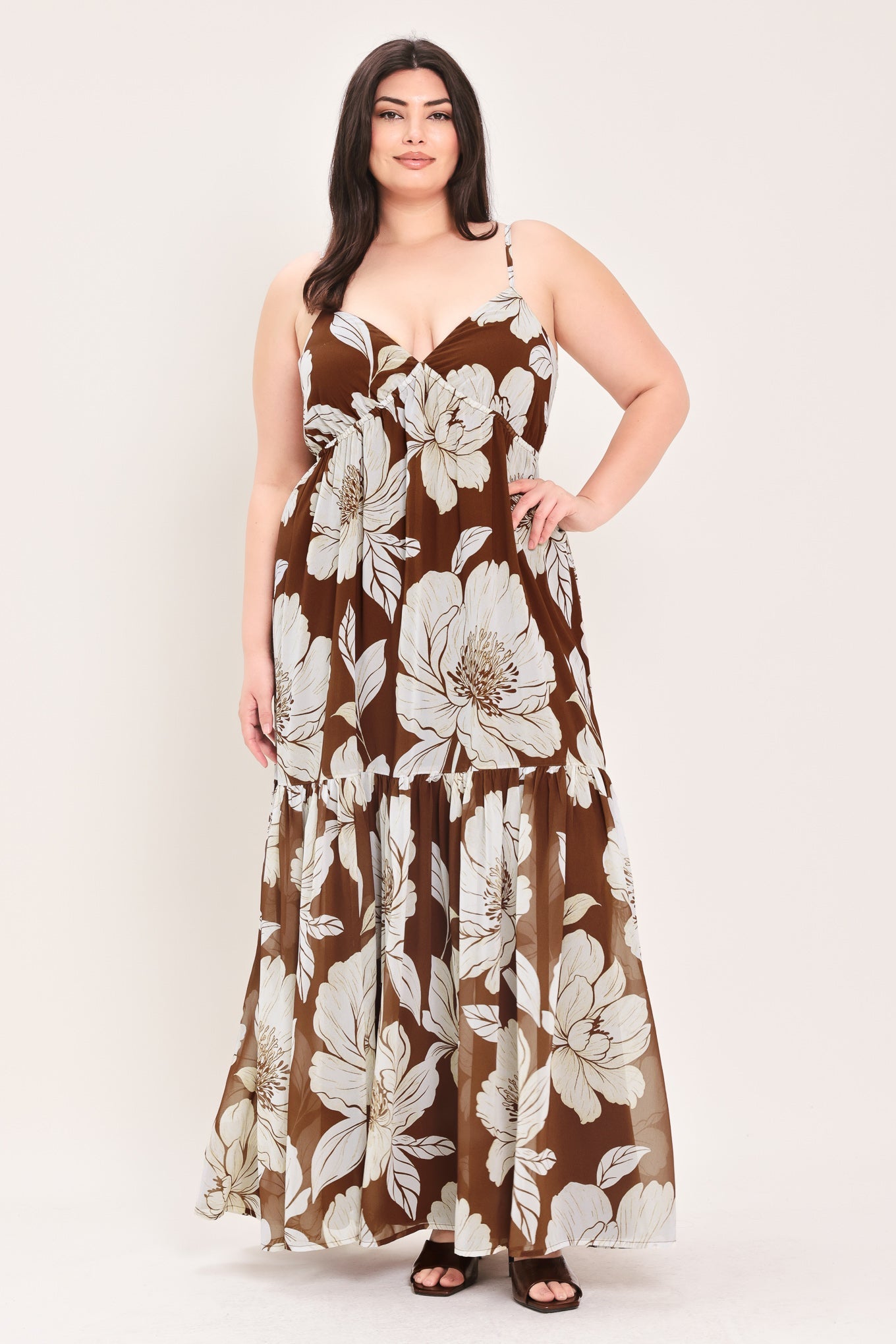 DESERT BLOOM WOVEN MAXI DRESS
