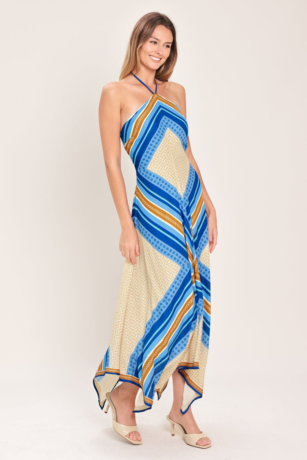 PARADISE CODE WOVEN MIDI DRESS