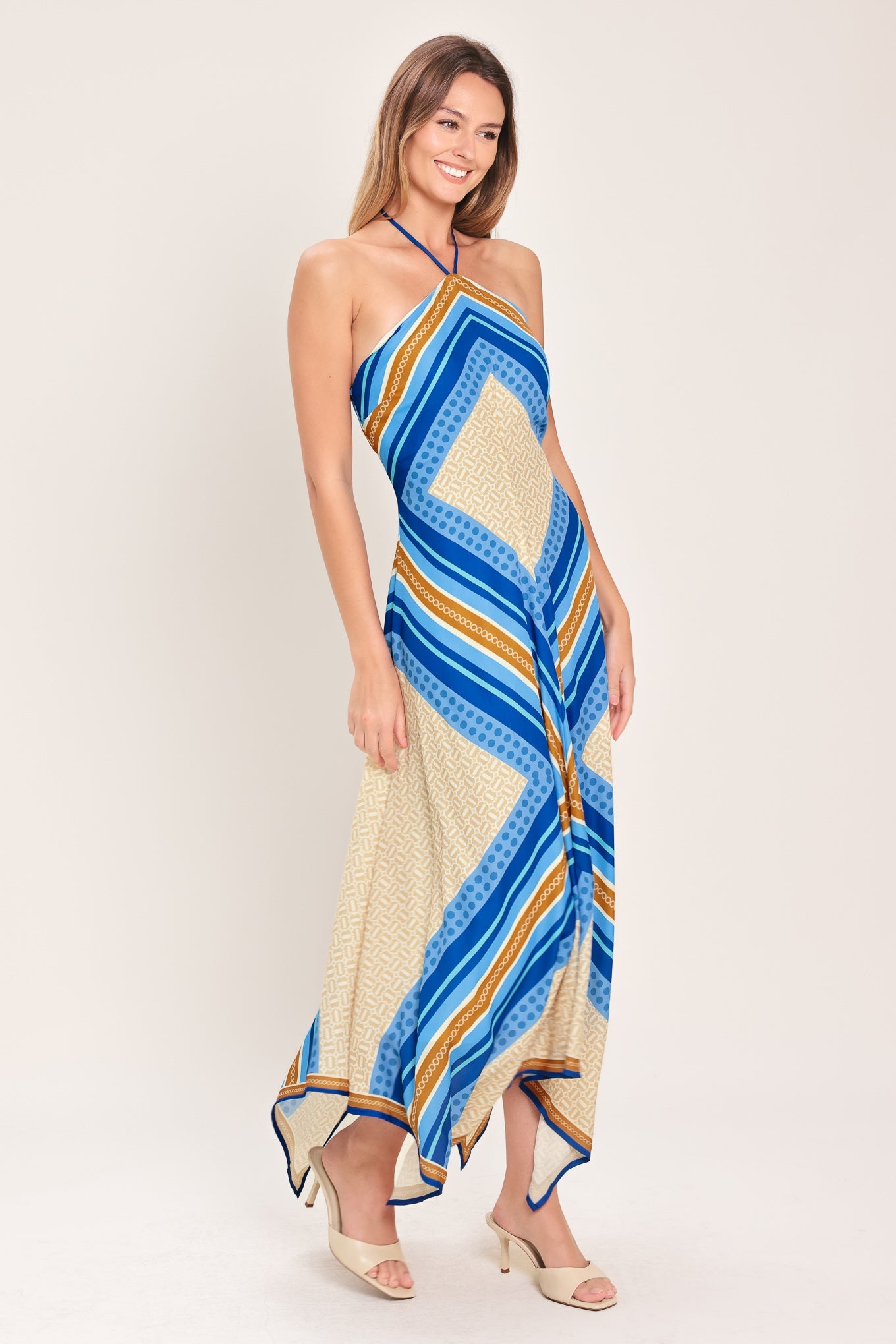 PARADISE CODE WOVEN MIDI DRESS