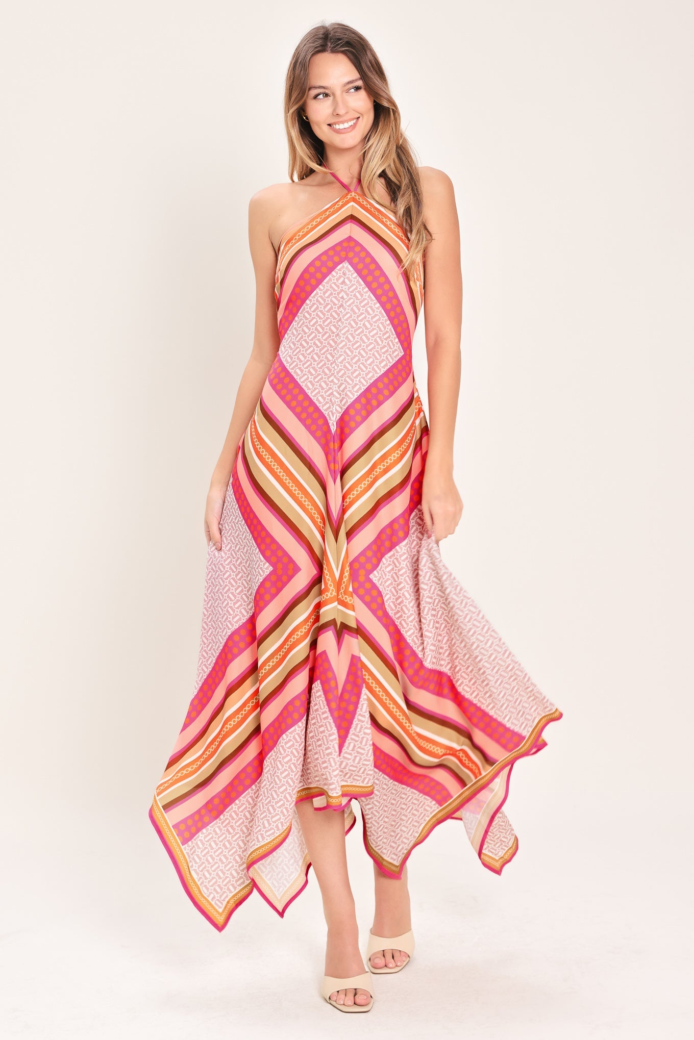 PARADISE CODE WOVEN MIDI DRESS
