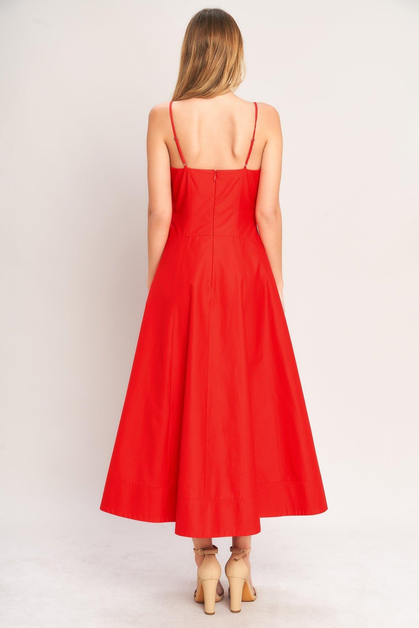 SUMMER CITY WOVEN MIDI DRESS