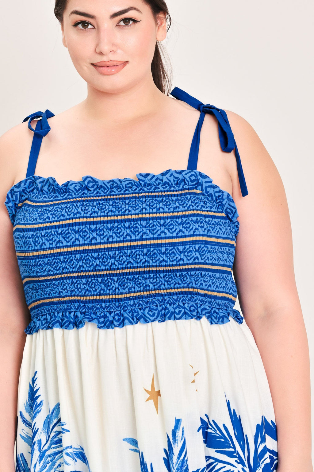 PALM ESCAPE WOVEN MAXI DRESS