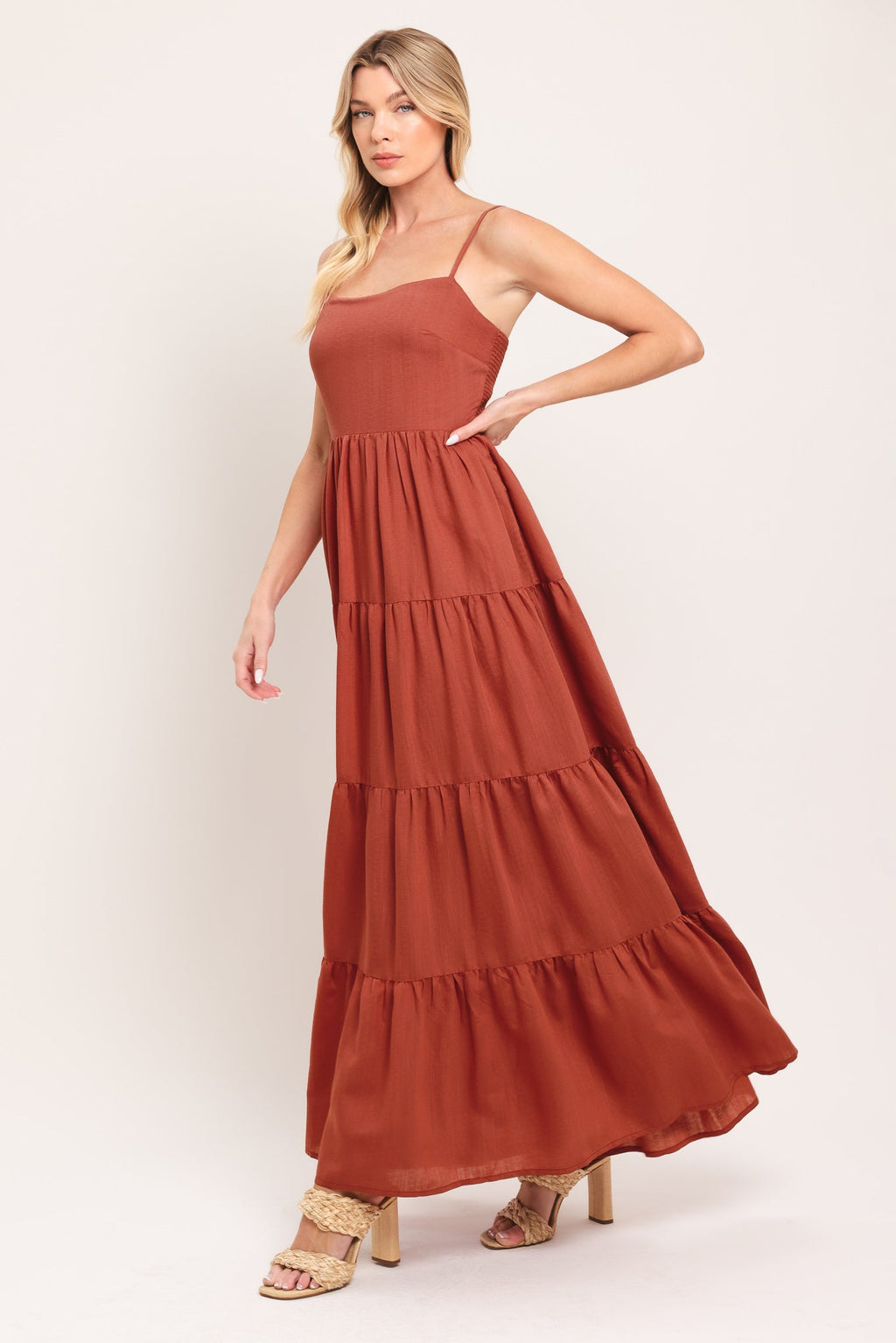 DESERT SUN WOVEN MAXI DRESS