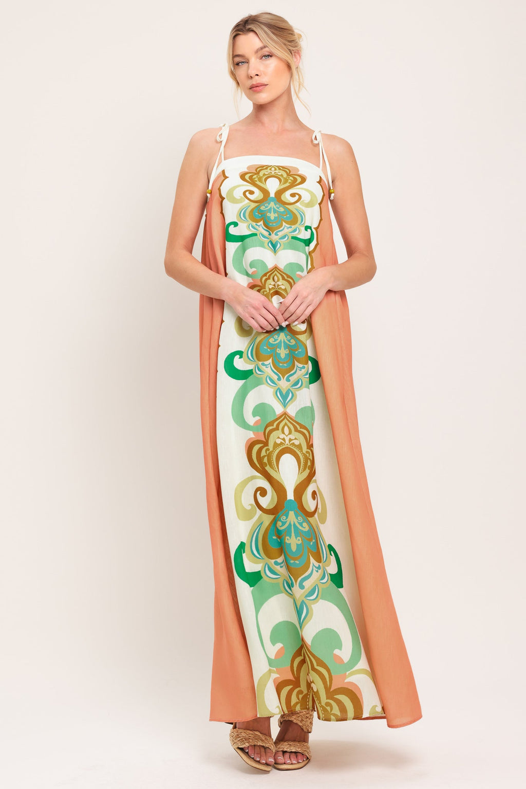 DESERT JEWEL WOVEN MAXI DRESS