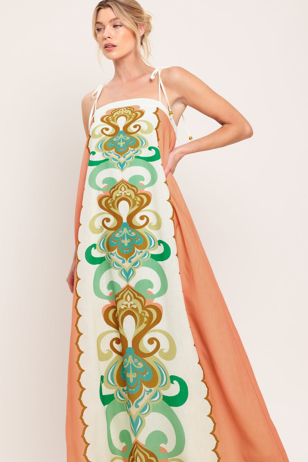 DESERT JEWEL WOVEN MAXI DRESS