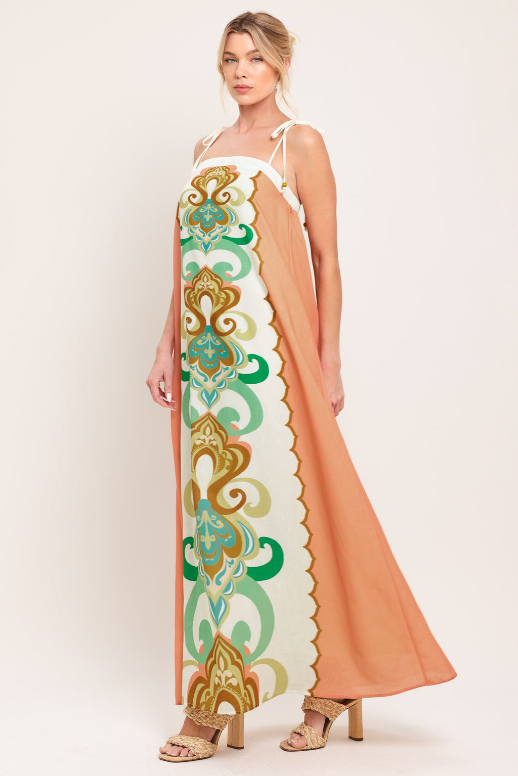 DESERT JEWEL WOVEN MAXI DRESS