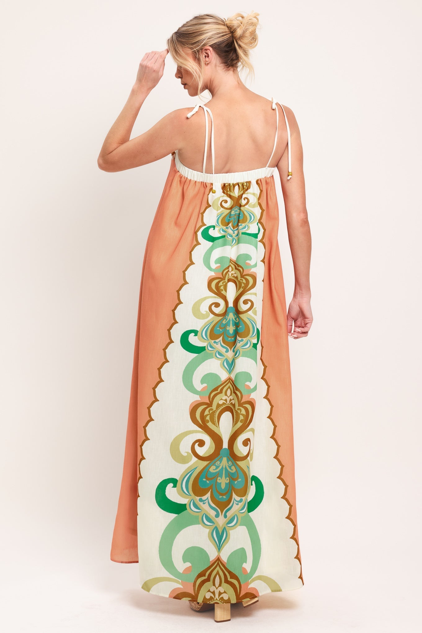 DESERT JEWEL WOVEN MAXI DRESS