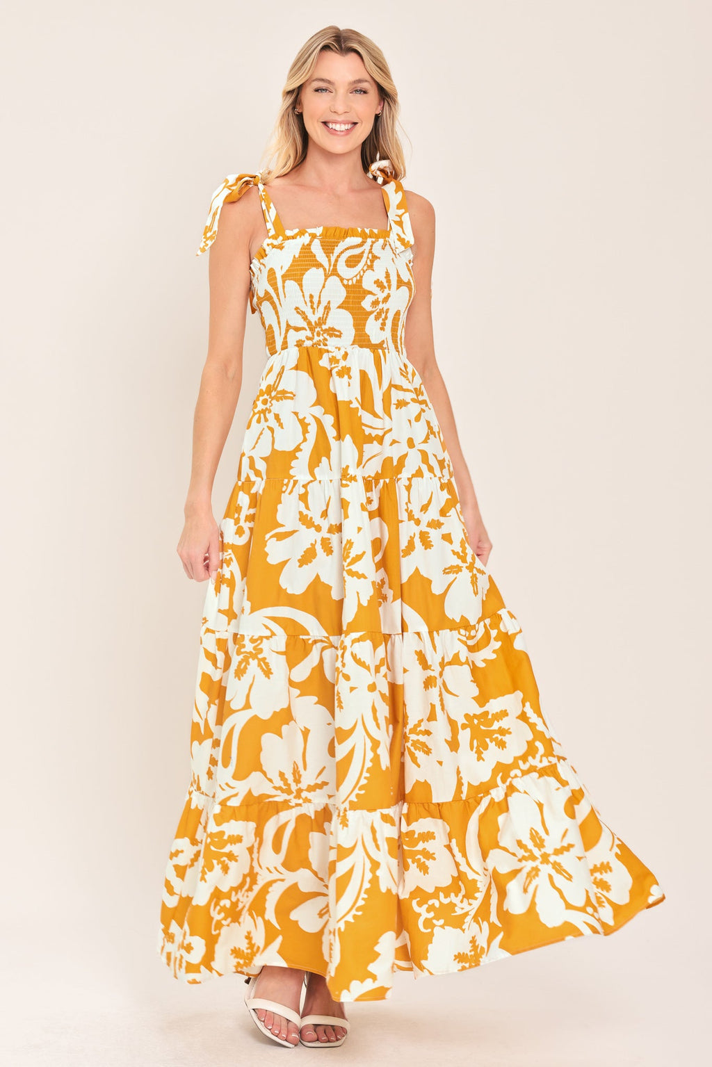 TROPICALLY YOURS WOVEN MAXI DRESS