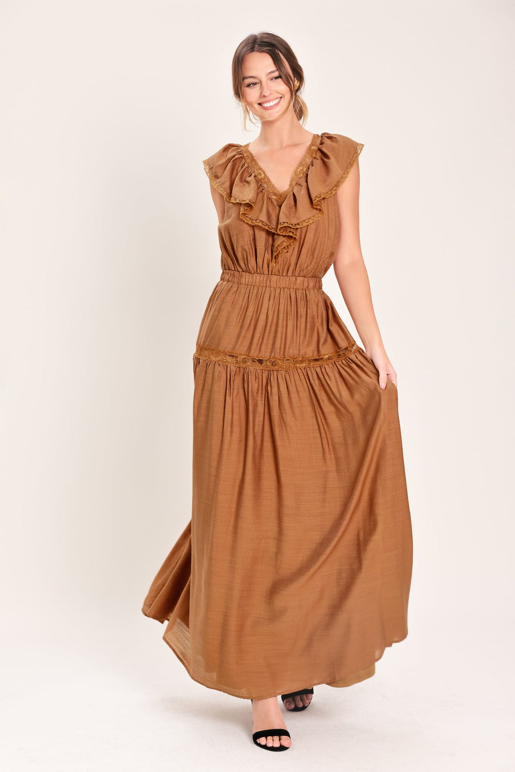 SUNSET DRIVE WOVEN MAXI DRESS