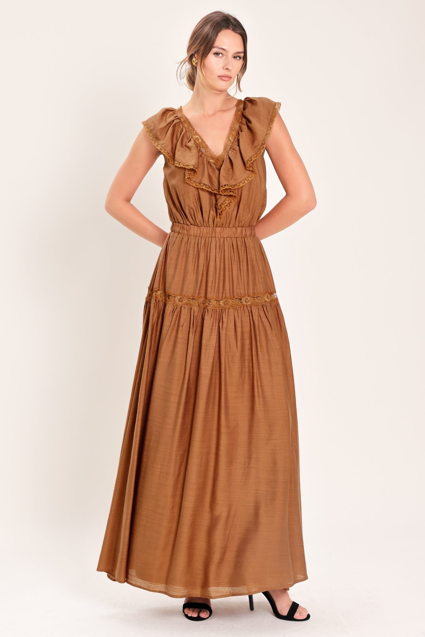 SUNSET DRIVE WOVEN MAXI DRESS