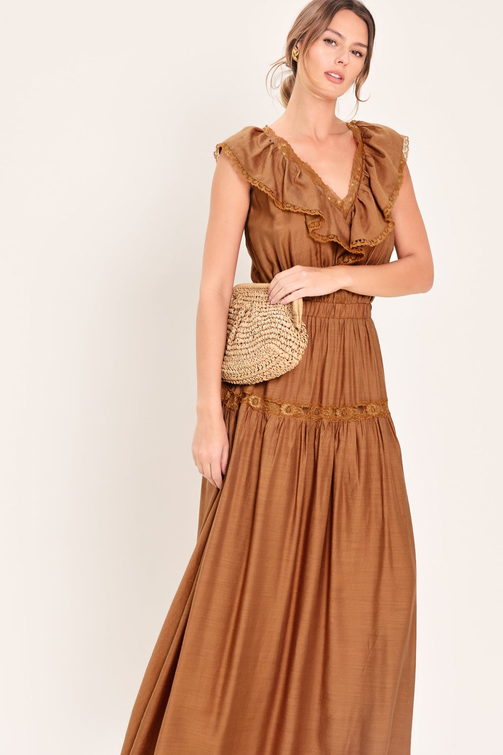 SUNSET DRIVE WOVEN MAXI DRESS