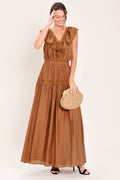 SUNSET DRIVE WOVEN MAXI DRESS