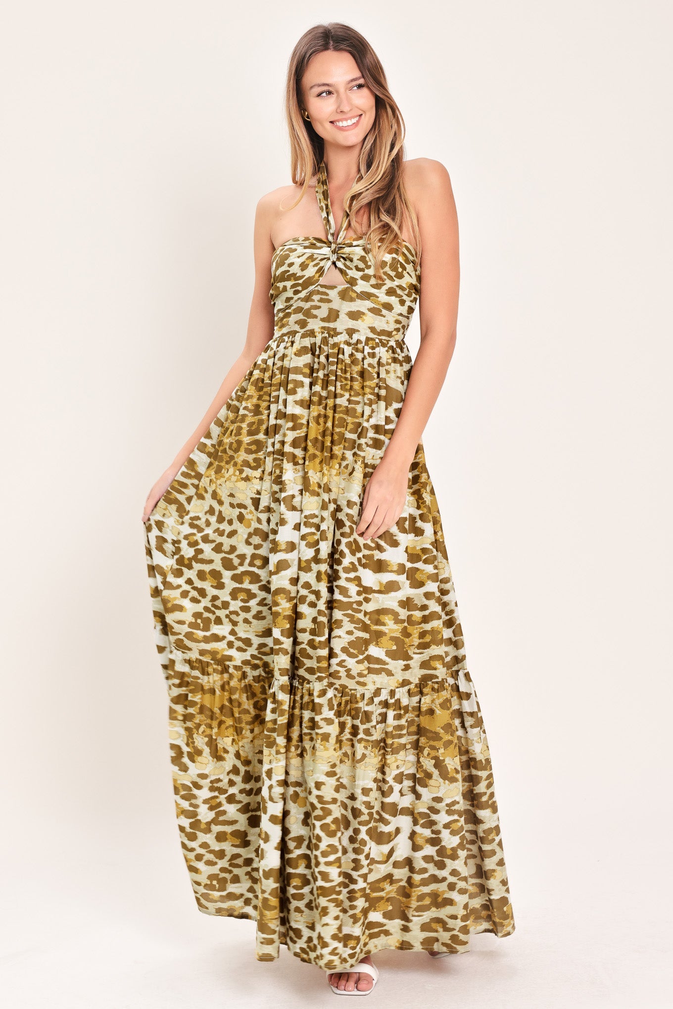 RUN THE WORLD WOVEN MAXI DRESS