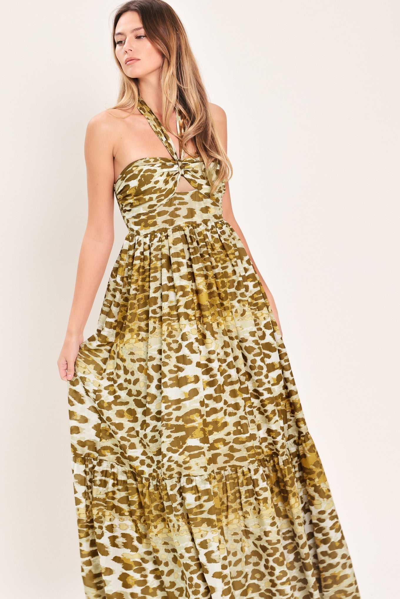 RUN THE WORLD WOVEN MAXI DRESS