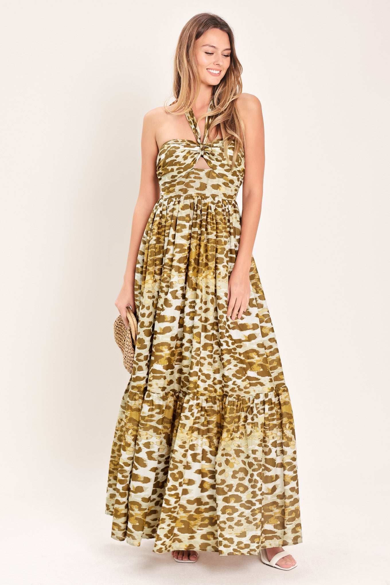 RUN THE WORLD WOVEN MAXI DRESS