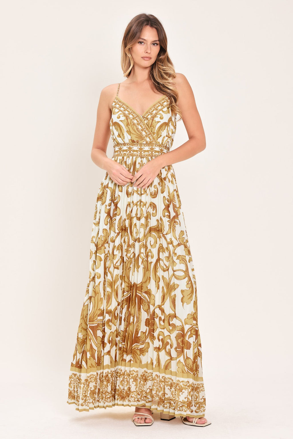 ROYAL GARDEN WOVEN MAXI DRESS