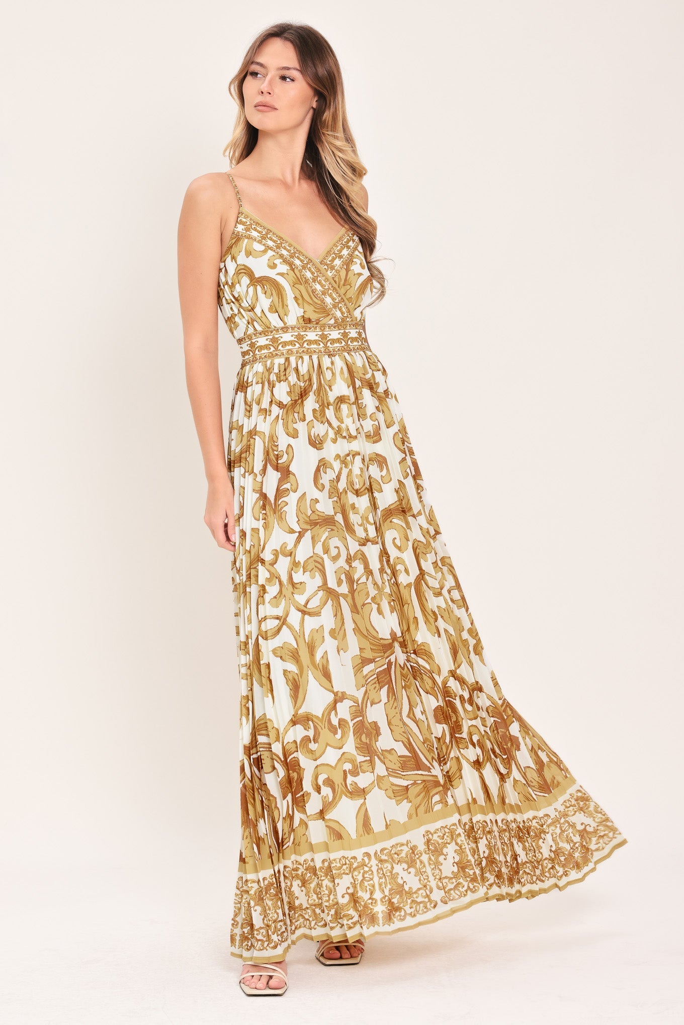 ROYAL GARDEN WOVEN MAXI DRESS