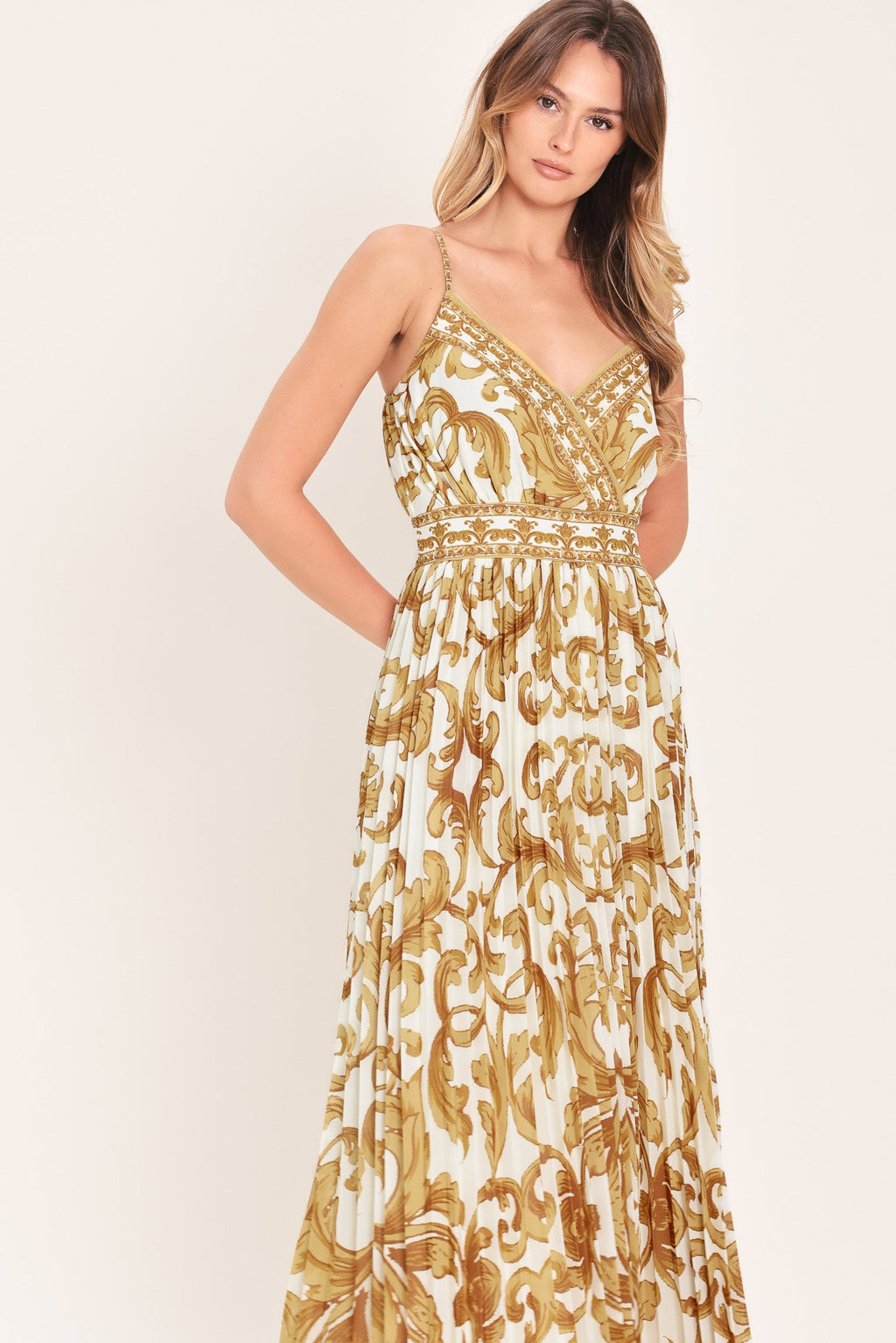 ROYAL GARDEN WOVEN MAXI DRESS