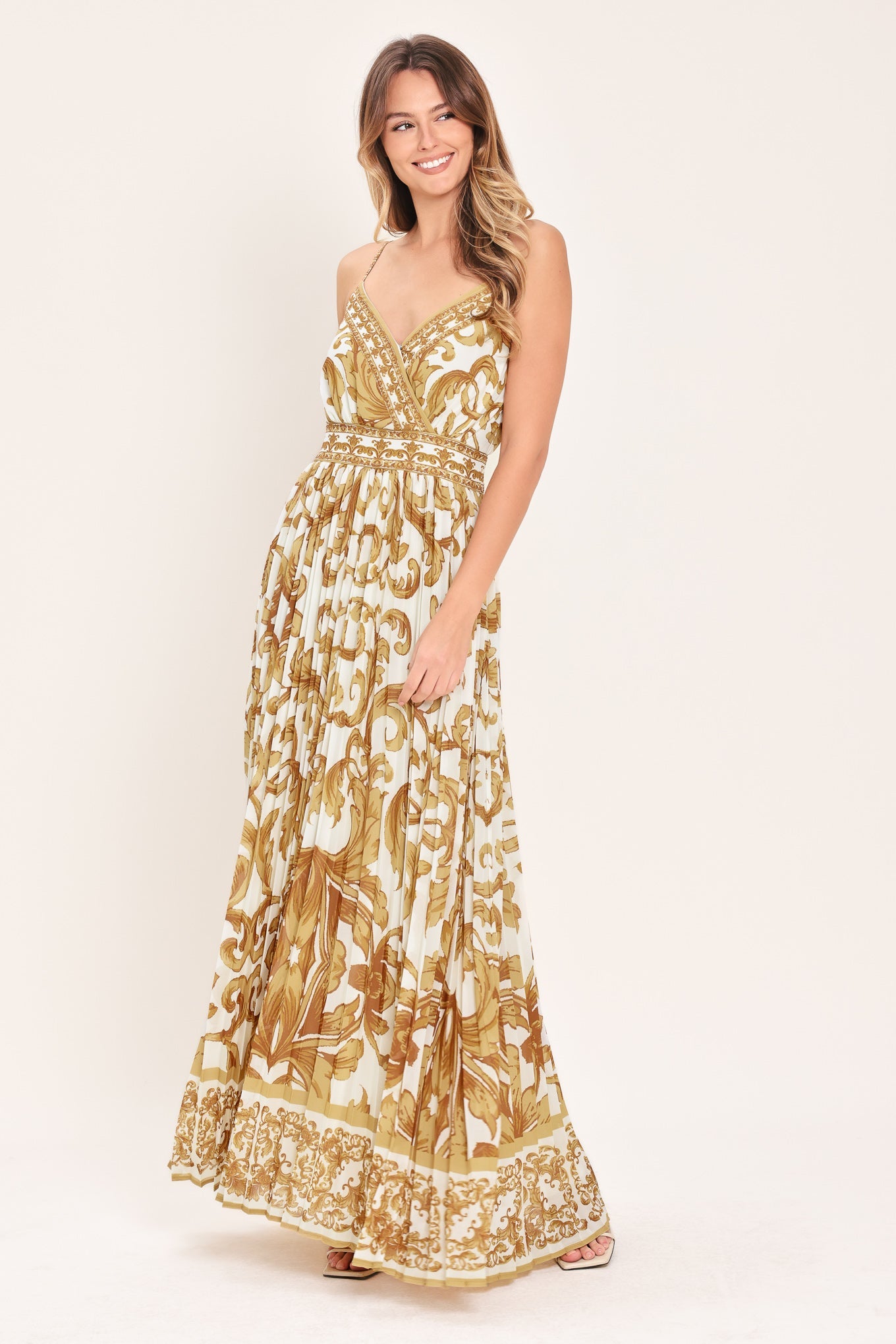 ROYAL GARDEN WOVEN MAXI DRESS