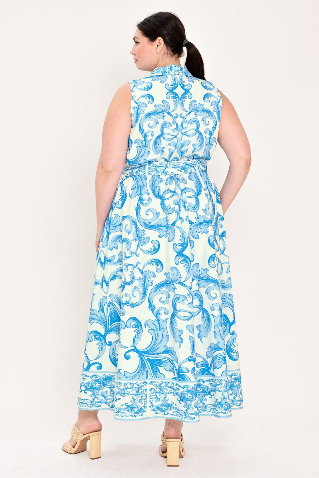 BLUE CHATEAU WOVEN MAXI DRESS