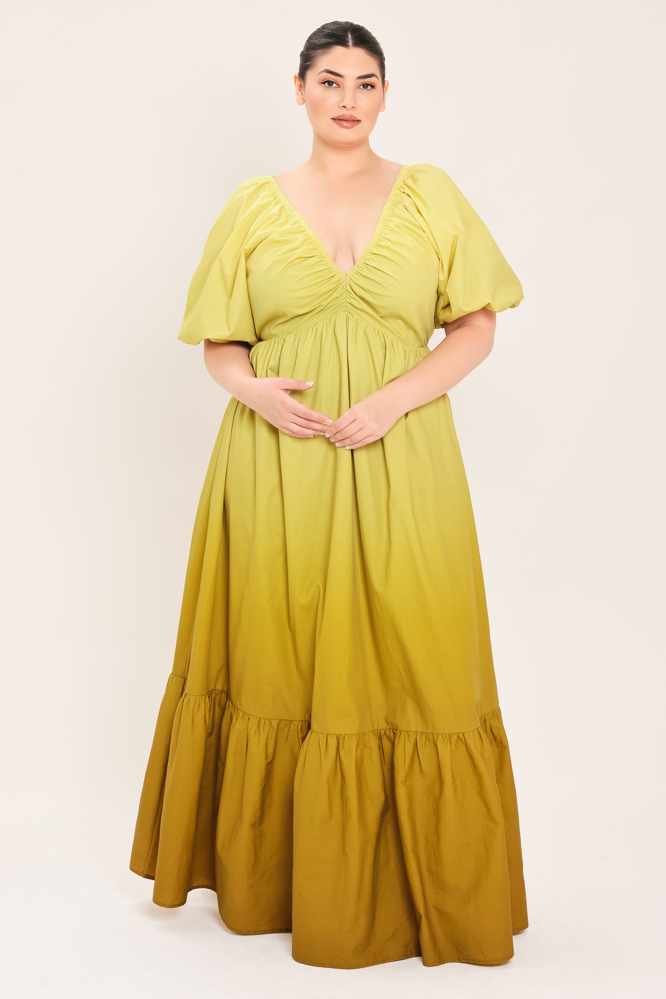 CITRINE GARDEN WOVEN MAXI DRESS